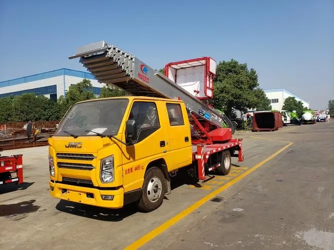 望都县附近云梯车出租 砂石搬运